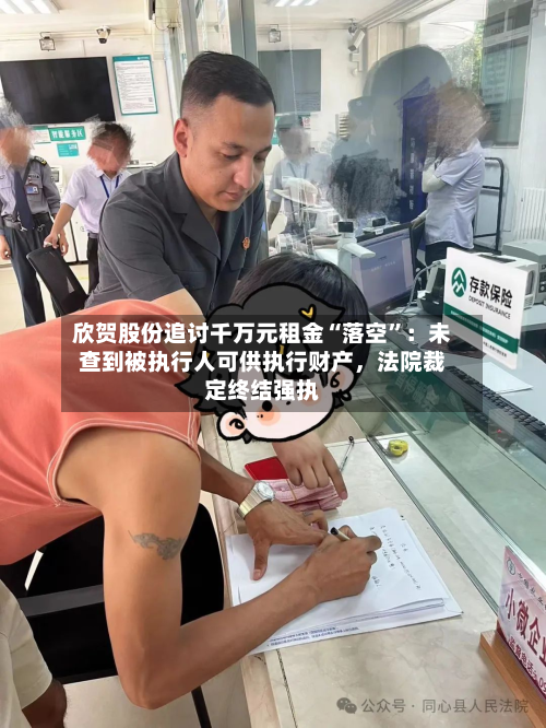 欣贺股份追讨千万元租金“落空”：未查到被执行人可供执行财产	，法院裁定终结强执-第3张图片