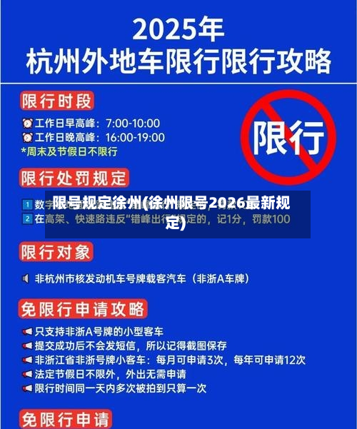 限号规定徐州(徐州限号2026最新规定)
