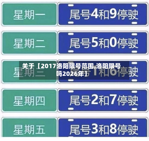 关于【2017洛阳限号范围,洛阳限号吗2026年】