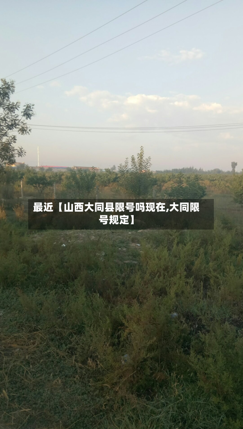 最近【山西大同县限号吗现在,大同限号规定】