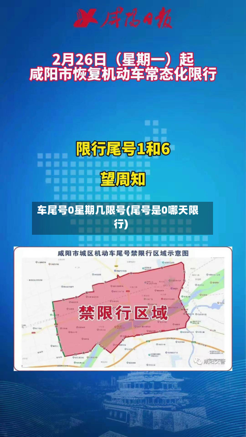 车尾号0星期几限号(尾号是0哪天限行)