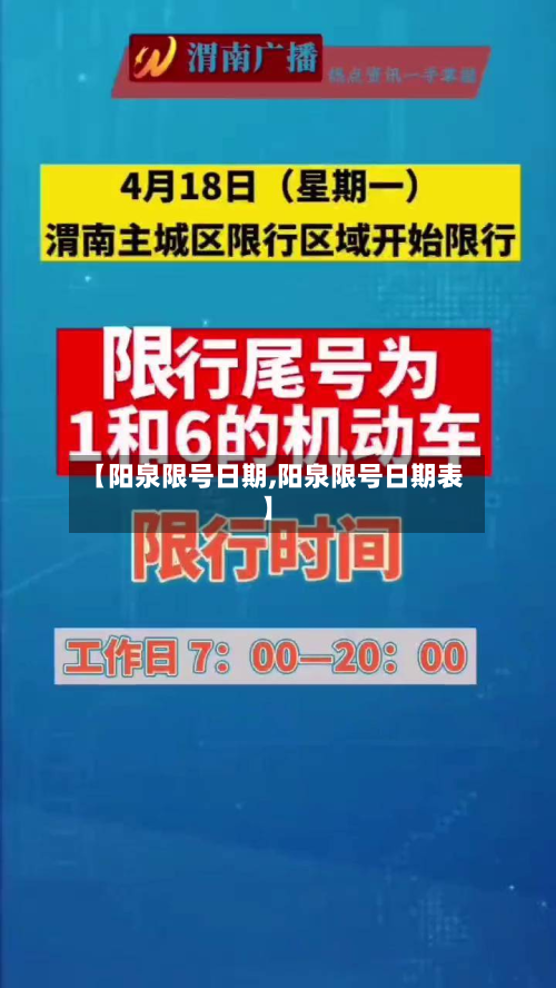 【阳泉限号日期,阳泉限号日期表】