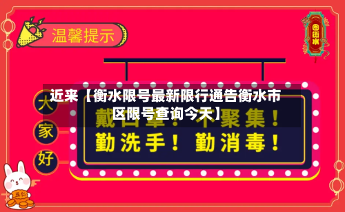 近来【衡水限号最新限行通告衡水市区限号查询今天】-第2张图片