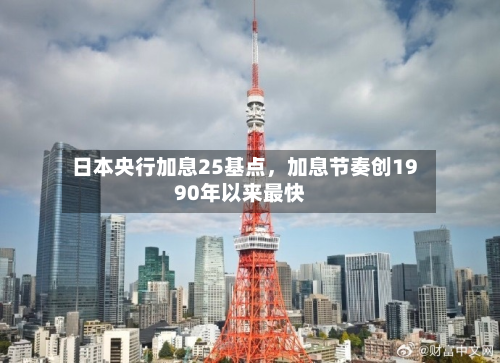 日本央行加息25基点，加息节奏创1990年以来最快-第3张图片