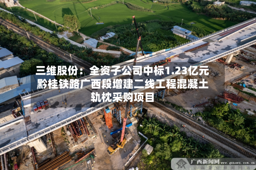 三维股份：全资子公司中标1.23亿元黔桂铁路广西段增建二线工程混凝土轨枕采购项目