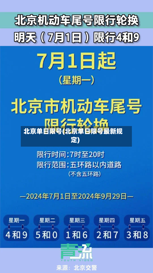 北京单日限号(北京单日限号最新规定)