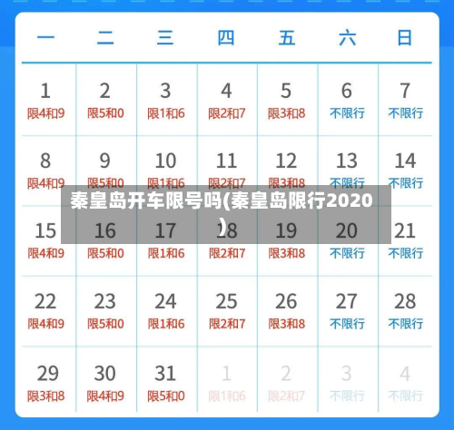 秦皇岛开车限号吗(秦皇岛限行2020)-第3张图片