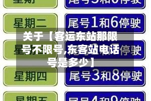 关于【客运东站那限号不限号,东客站电话号是多少】