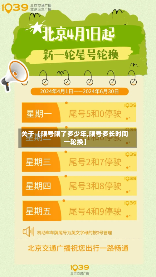 关于【限号限了多少年,限号多长时间一轮换】-第3张图片