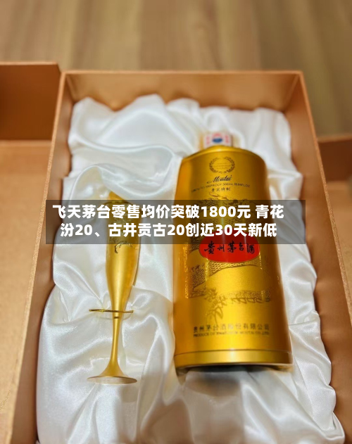 飞天茅台零售均价突破1800元 青花汾20、古井贡古20创近30天新低