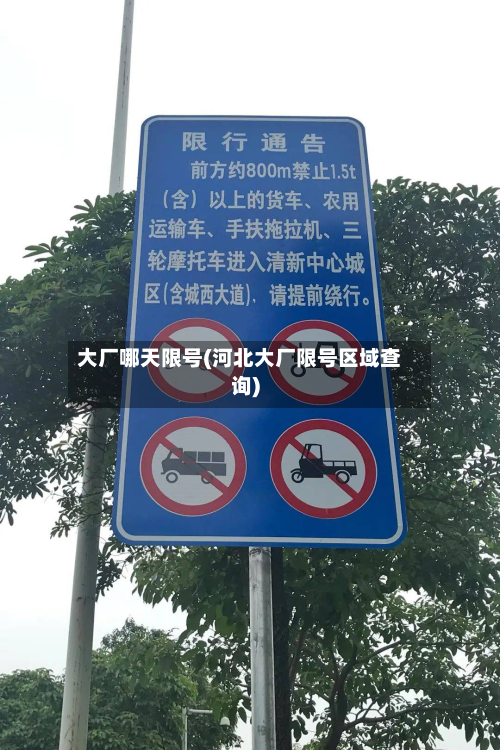 大厂哪天限号(河北大厂限号区域查询)