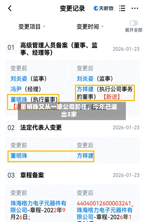 董明珠又从一家公司卸任，今年已退出3家-第2张图片
