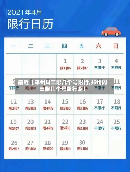 最近【郑州周三限几个号限行,郑州周三限几个号限行啊】