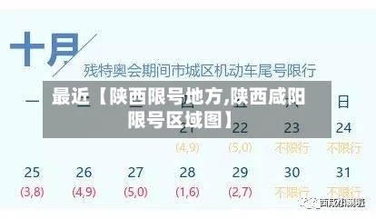 最近【陕西限号地方,陕西咸阳限号区域图】-第2张图片