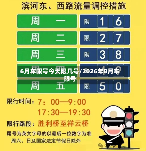 6月车限号今天限几号/2026年8月车限号-第3张图片