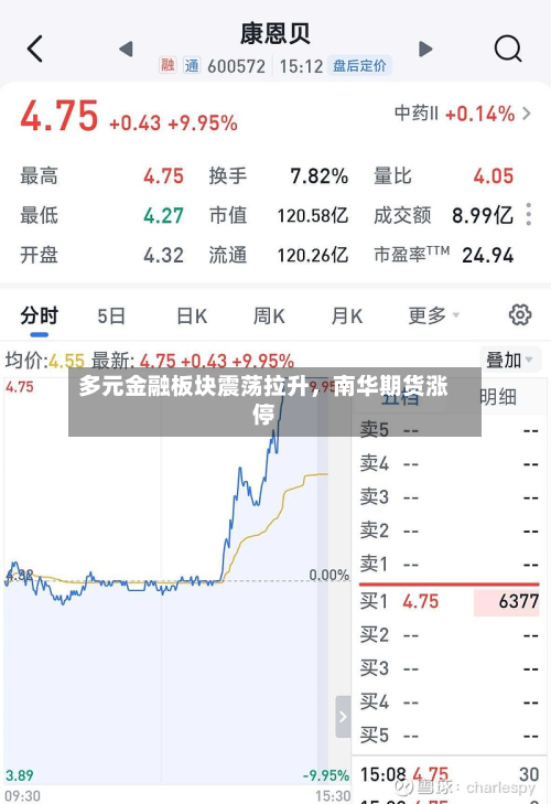 多元金融板块震荡拉升，南华期货涨停