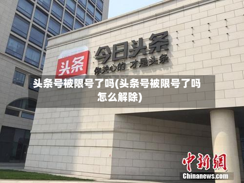 头条号被限号了吗(头条号被限号了吗怎么解除)-第3张图片