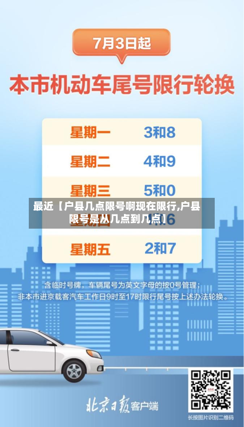 最近【户县几点限号啊现在限行,户县限号是从几点到几点】