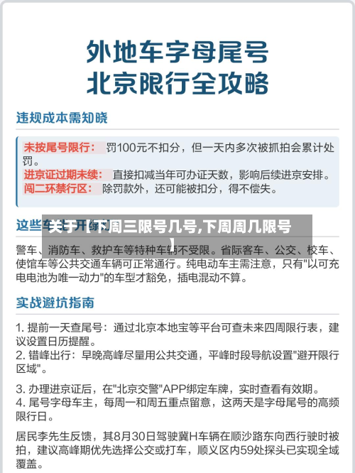 关于【下周三限号几号,下周周几限号】-第2张图片