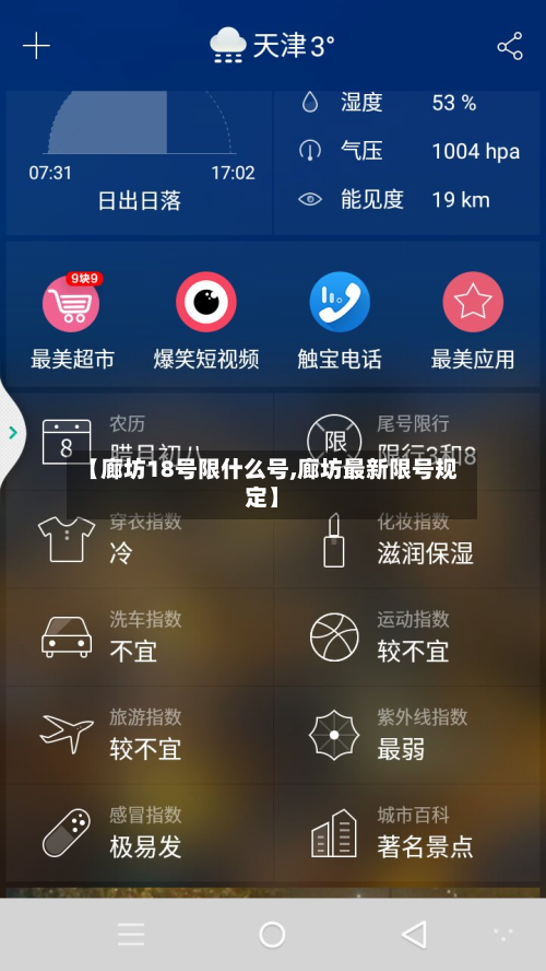 【廊坊18号限什么号,廊坊最新限号规定】-第3张图片