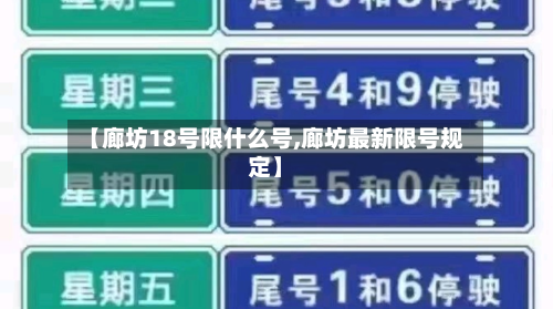 【廊坊18号限什么号,廊坊最新限号规定】