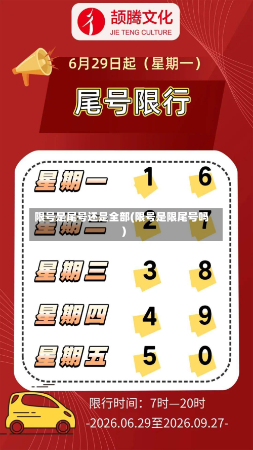 限号是尾号还是全部(限号是限尾号吗)-第2张图片