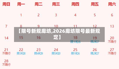 【限号新规廊坊,2026廊坊限号最新规定】