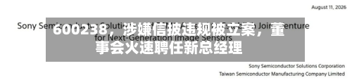 600238，涉嫌信披违规被立案，董事会火速聘任新总经理