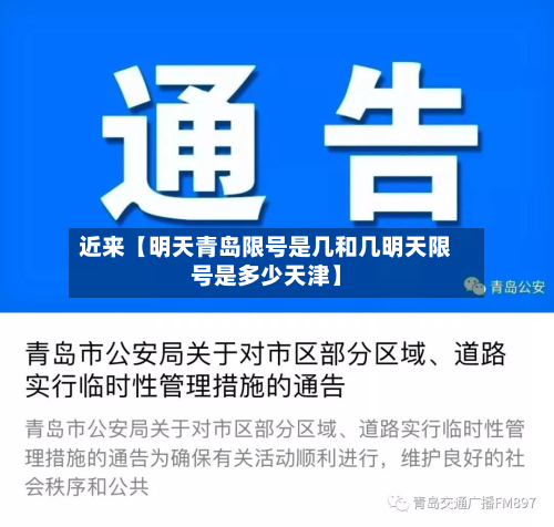近来【明天青岛限号是几和几明天限号是多少天津】-第2张图片