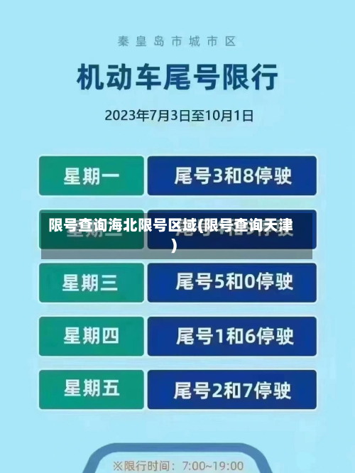 限号查询海北限号区域(限号查询天津)-第2张图片